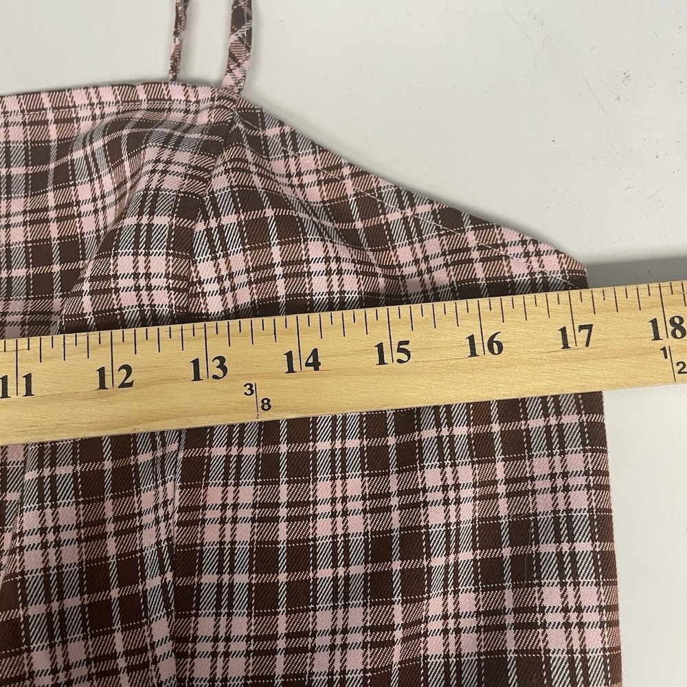 BP Mini Dress Womens Large Plaid Schoolgirl Y2K Coquette Twee Grunge 90s Preppy - Picture 9 of 11